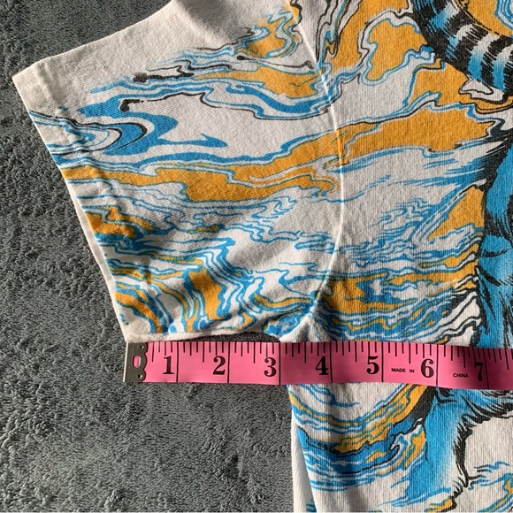 🖤All Over Graphic 2017 Tiger Liquid Blue Tee - Picture 6 of 7